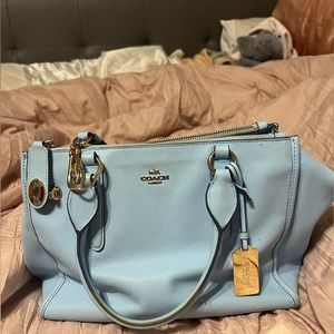 Light blue coach purse